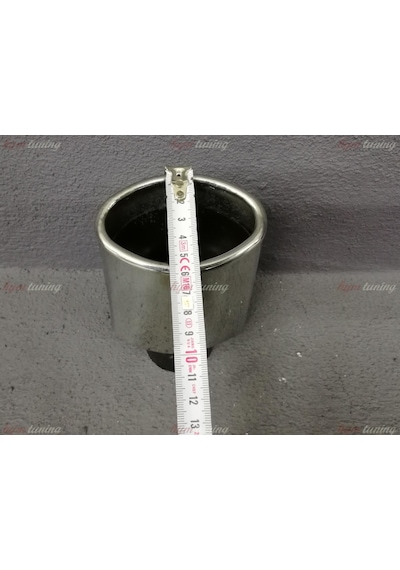 Tek Çıkışlı 95mm Egzoz Ucu Eğik Oval Ağız