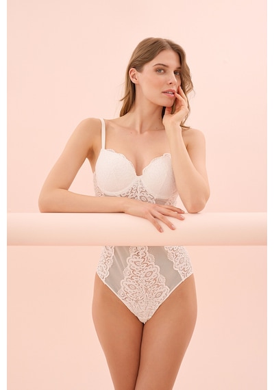 Loya Kadın Ekru Valencıa Bodysuıt Ekru