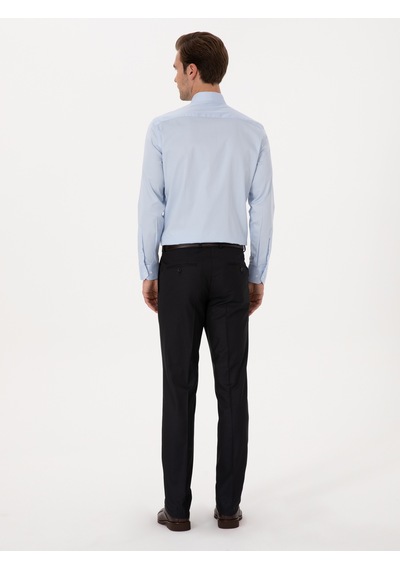 Cacharel Lacivert Slim Fit Klasik Pantolon
