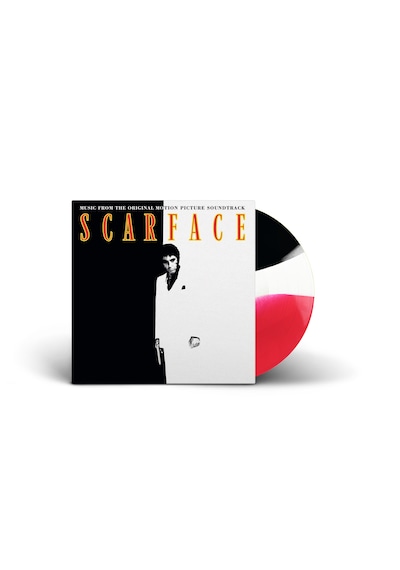 Scarface Limited Edition Red, White & Black Swirl Vinyl Music From The Original Motion Picture Soundtracks - Plak