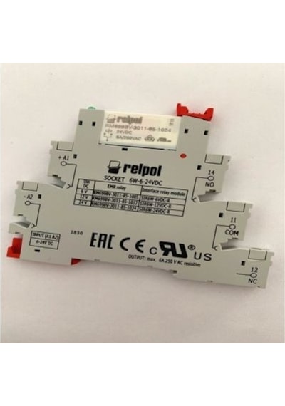 Relpol Slim Röle 24Vdc Yaprak-Ince Plc Rölesi N11.99