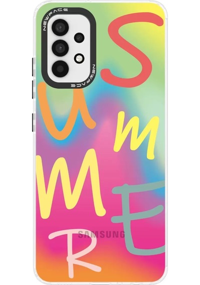 Newface Samsung Galaxy A33 5g Kılıf Estoril Desenli Kapak - Estoril - 3 Pembe