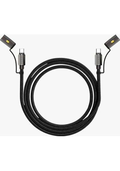 66w Usb To Type-c Led Işıklı Şarj Ve Kablosu Ip Örgülü