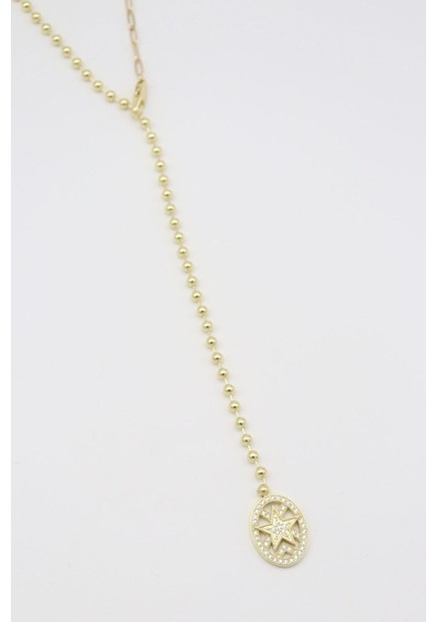 Vıp Kolye 14 K-17636 42cm Çok REnkli