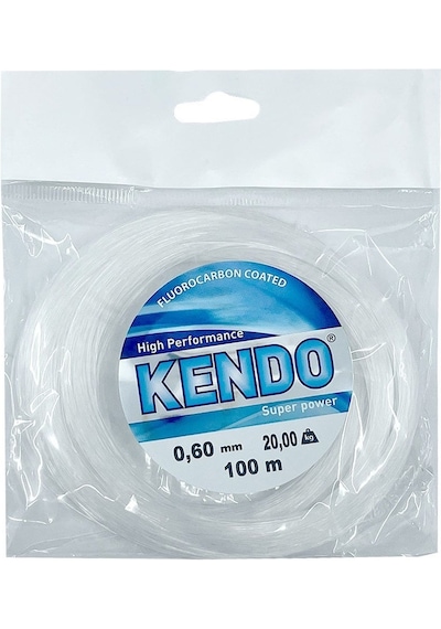 Kendo Premium 100 Mt Beyaz Poşet Misina 0,45 Mm