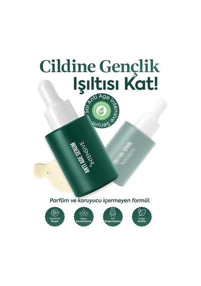 Anti Age Intensive Serum Retinol İçerikli Kırışık Karşıtı Yenileyici Gece Bakımı Cilt Bakım Serumu
