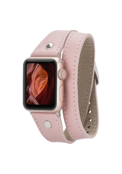 Apple Uyumlu  Watch Deri Kordon 42-44-45mm Slim Dtst Nu2