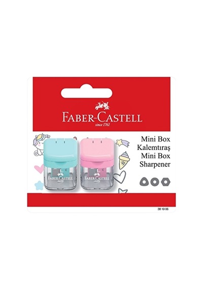 Faber-castell Bls. Minibox Kalemtıraş Pastel 2li