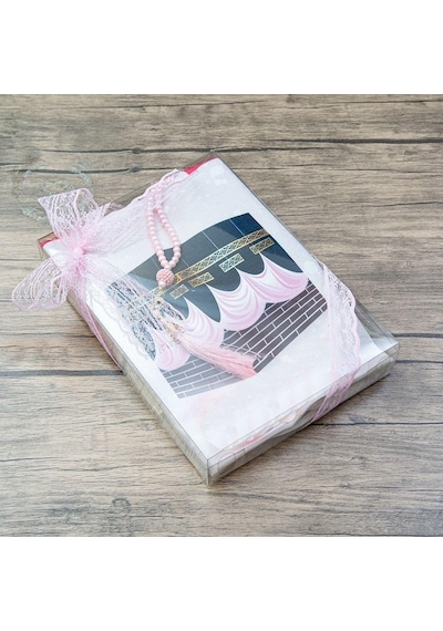İsme Özel Çocuk Pembe Hediyelik Set Seccade Elif Ba 99 İnci Tesbih Çok Renkli