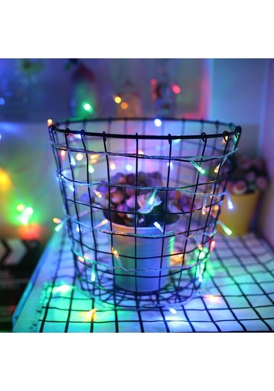 10 METRE RENKLİ LED IŞIK YILBAŞI AĞACI IŞIĞI RENKLİ IŞIK MULTİ COLORS LED LİGHT TREE MODLU LED IŞIK NOEL IŞIĞI Çok Renkli