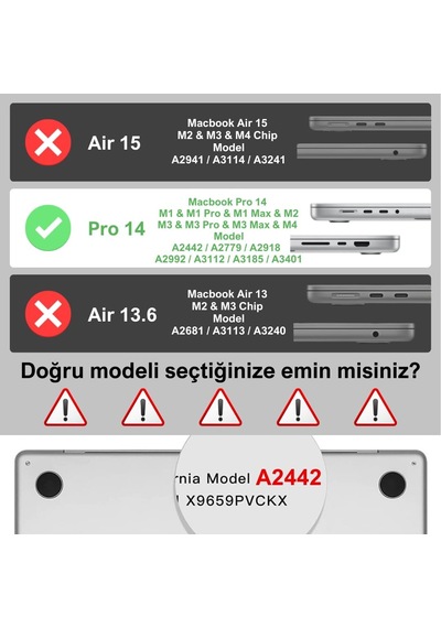 Klasse Macbook Pro 14 İnç 2021-2024 M4/m3 Max/m3 Pro/m3/m2/m1 Max/m1 Pro/m1 Çip İle Uyumlu Şeffaf Dayanıklı Koruyucu Kılıf, Ultra İnce Elastik Kapak A2442 A2779 A2918 A2992 A3112 A3185 A3401 Şeffaf Belirtilmemiş Klasse Macbook Pro 14 İnç 2021-2024 M4/m3 Max/m3 Pro/m3/m2/m1 Max/m1 Pro/m1 Çip İle Uyumlu Şeffaf Dayanıklı Koruyucu Kılıf, Ultra İnce Elastik Kapak A2442 A2779 A2918 A2992 A3112 A3185 A3401 Şeffaf Belirtilmemiş