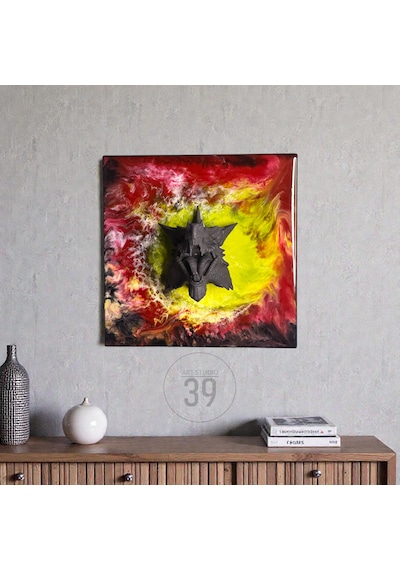 3d Ejderha Kafası Kırmızı Epoksi Duvar Tablosu, El Yapımı Heykelsi Sanat Eseri, 35x35 Cm, Modern & Statement Tasarım 35 x 35 CM 3d Ejderha Kafası Kırmızı Epoksi Duvar Tablosu, El Yapımı Heykelsi Sanat Eseri, 35x35 Cm, Modern & Statement Tasarım 35 x 35 CM