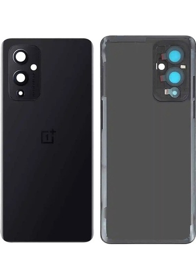 Oneplus 9 Arka Pil Batarya Kapağı Cam Kamera Lensli Le2110/le115-siyah Senalstore