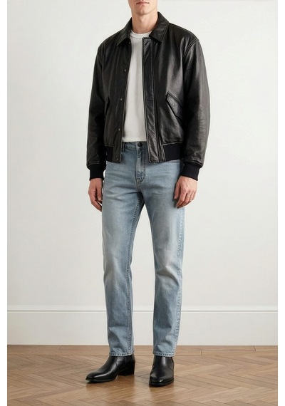 Erkek Slim Fit Likralı Esnek Jean Pantolon Mavi