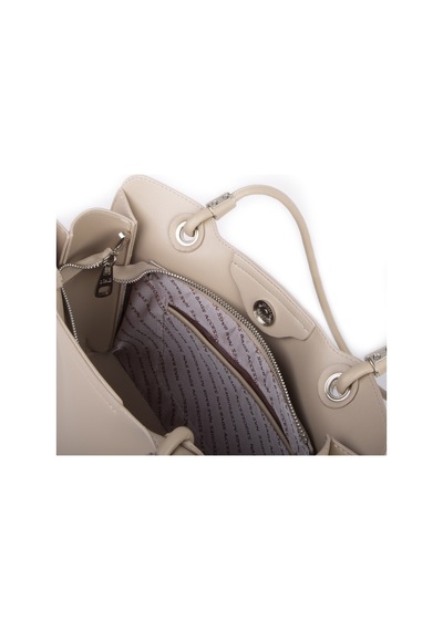 Nas Bag Kadın Sade Şık Zamansız Omuz Çantası 32x22 Cm Kum Kum - Bej