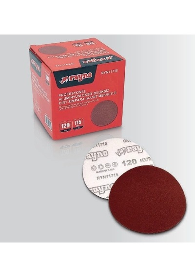 Rayno Ryn11718 220 Kum 115mm Profesyonel Deliksiz Cırt Zımpara 100 Lü
