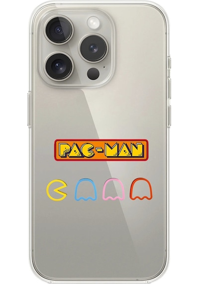 Apple Uyumlu iPhone 11 Pro Max Şeffaf Kılıf 1 Pac-man Tasarımlı