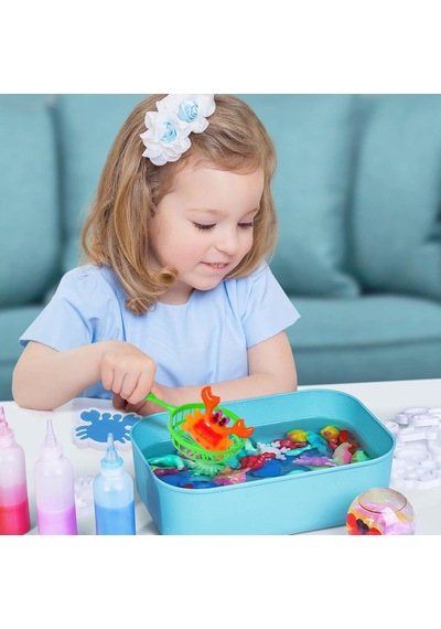 Elf Aqua Gel Oyuncak Seti 5 Jel Şişe 6 Adet Kalıp
