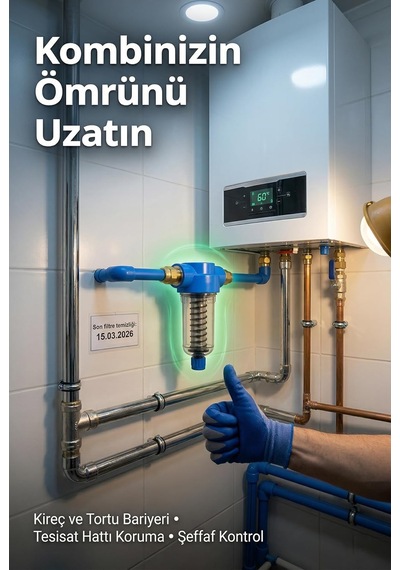 5 İnç Süzgeç Filtre, Su Arıtma Cihazı Filtresi, 5 Mikron 2.2 (8 Litre) Standart