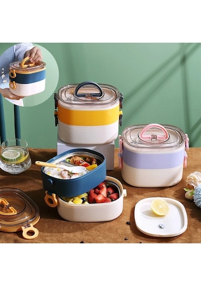 Vagonlife Çelik Yemek Kabı Bölmeli - Lunch Box Bl50251-2