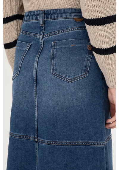 U.s. Polo Assn. Kadın Mavi Etek Jean 50291114-dn0022 Çok Renkli
