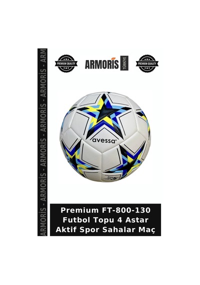 Premium Ft-800-130 Futbol Topu 4 Astar Aktif Spor Sahalar Maç Çok Renkli