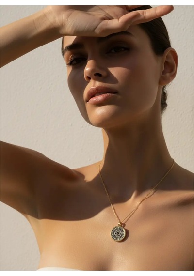 G&a Jewels - Işığın Bakışı - 925 Ayar Oksitli Yaldız Altın Kaplama Gümüş Kolye Altın - Gümüş 40+5 Cm G&a Jewels - Işığın Bakışı - 925 Ayar Oksitli Yaldız Altın Kaplama Gümüş Kolye Altın - Gümüş 40+5 Cm