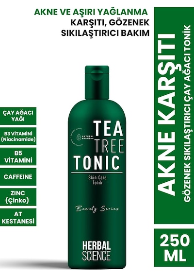 Procsin Herbal Science Akne Karşıtı ve Gözenek Sıkılaştırıcı Çay Ağacı Tonik 250 ML