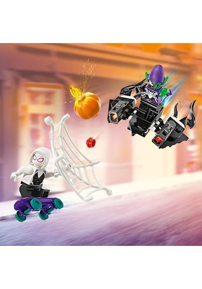LEGO® Marvel Örümcek Adam Yarış Arabası ve Venom Green Goblin 76279-7+ Yaratıcı Oyuncak Yapım Seti - 227 Parça