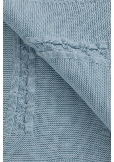 Trenza Mavi Çift Kişilik Battaniye 200x220 15045 Mavi