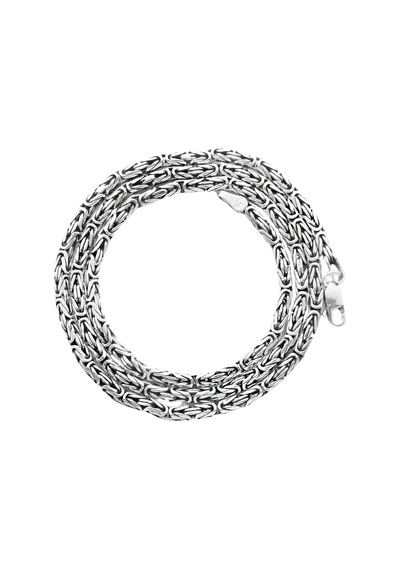 Tesbihane 925 Ayar Gümüş 60 Cm Uzunluk 4 Mm Genişlik 80 Mikron Kalınlık Erkek Kral Zincir