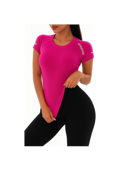 Ghassy Co. Kadın Nefes Alabilir Yüksek Esnek Kısa Kollu, Yoga Fitness Ve Koşu İçin Motivasyonel Tasarım Tişört Pudra Ghassy Co. Kadın Nefes Alabilir Yüksek Esnek Kısa Kollu, Yoga Fitness Ve Koşu İçin Motivasyonel Tasarım Tişört Pudra