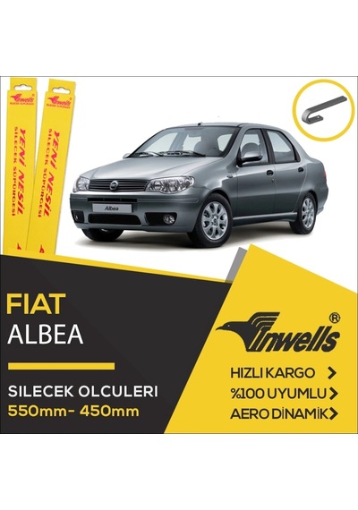 Inwells Fiat Albea 2002 - 2012 Ön Muz Silecek Takımı