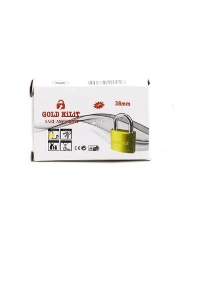 Gold Kilit Döküm Sarı Asma Kilit 50 Mm