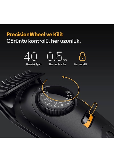 Braun Sakal Düzeltici Series 5, +4 Aksesuar, 40 Uzunluk, Keskin Bıçak, Bt5520