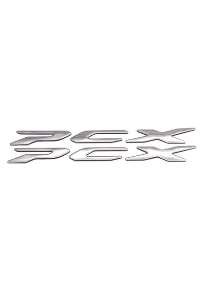 Gear5 Sele Altı Metal Yazı Seti Gri - Honda Pcx