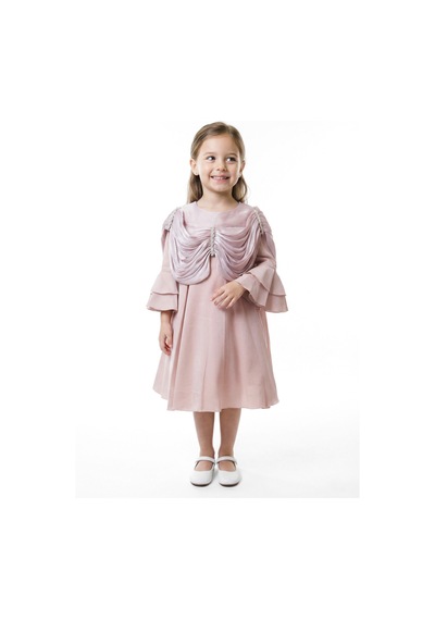 Xo Kids Kız Çocuk Elbise 3-10 Yaş 989 Pembe