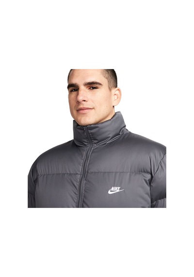 Nike Nıke Club Puffer Erkek Mont Fb7368-068 Gri