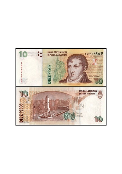 Arjantin 50-20-10-5 Pesos Kağıt Para Set Çil Unc 4'lü Set Koleksiyon Para
