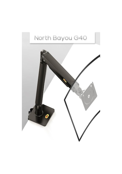 North Bayou G45 27-40 İnç Tek Kollu Monitör Standı Altın