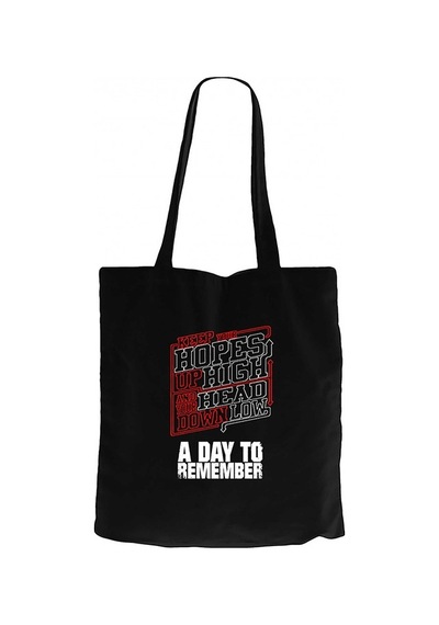 A Day Remember Keep Your Siyah Kanvas Bez Çanta Siyah