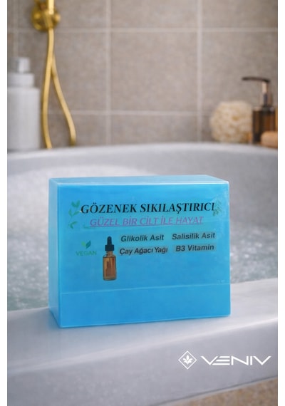 Gözenek Sıklaştırıcı Sabun- Glikolik Asit - Salisilik Asit - Çay Ağacı Yağı - B3 Vitamin - 100 Gr Diğer