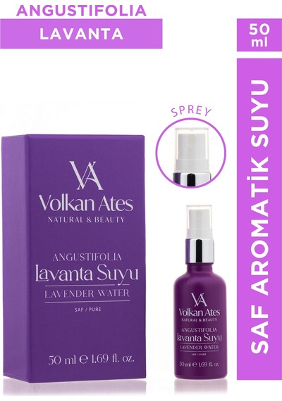 Volkan Ates Natural & Beauty Lavandula Angustifolia Saf Lavanta Suyu Sprey 50 Ml