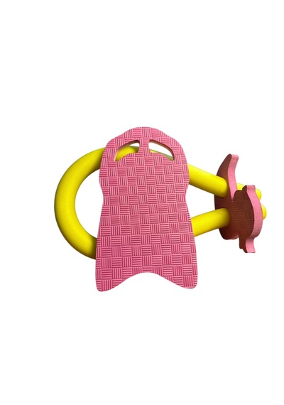 Yüzme Tahtas 3 Lü Set Tahta Açık Pembe Koyu Pembe Makarna Sarı Çok Renkli