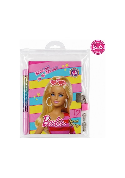 Bakgelal Barbie Kilitli Hatıra Defteri Seti Kalemli Günlük Defter, Kilit Ve Çocuk Kırtasiye Seti - 9080554717457 Çok Renkli