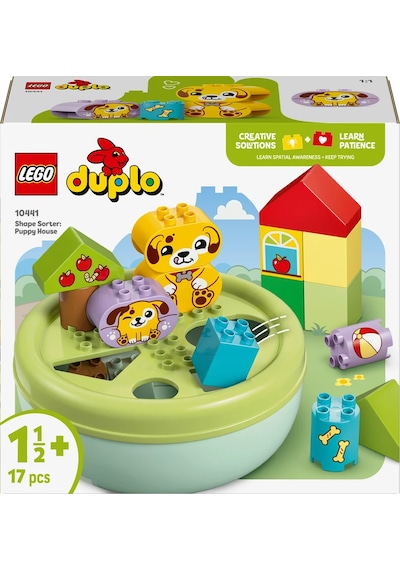 LEGO® DUPLO® İlk Şekil Ayırıcı: Köpek Evi 10441 - 1,5 Yaş ve Üzeri Çocuklar için Eğitici Oyuncak Yapım Seti (17 Parça)