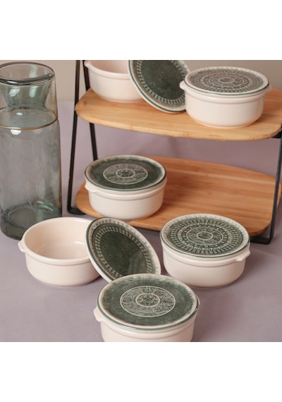 Keramika Maya Kahvaltılık 10 Cm 6 Adet 20788-90 Yeşil