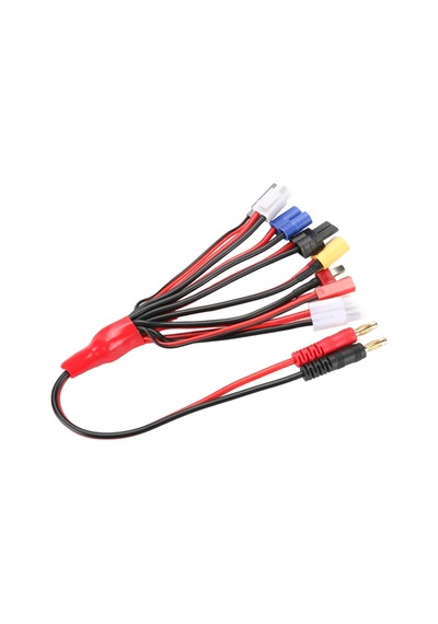 Powermaster Lipo Batarya Banana Şarj Kablo Seti 8 İn 1 Şarj Aleti Trx Jst Futaba Tamiya Ec3 Xt60 Tamiya Mini Ve T Plug Uçlu