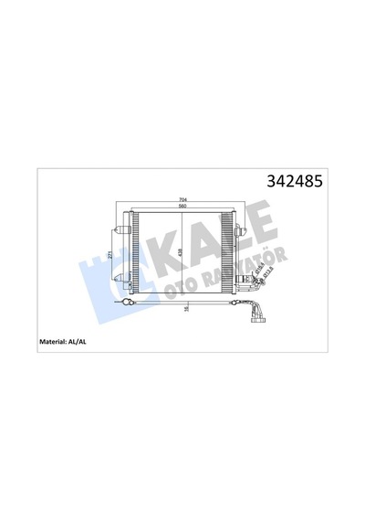 Klima - 596 - Radyatörü Kurutuculu Volkswagen Caddy Iıı 1.9 Tdı - Dpmıx-hb - 2003-2008
