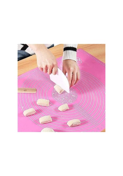 Mithra Life Silikon Hamur Açma Yoğurma Matı 50x40 Cm Yapışmaz Ölçekli Mıt1133 Diğer